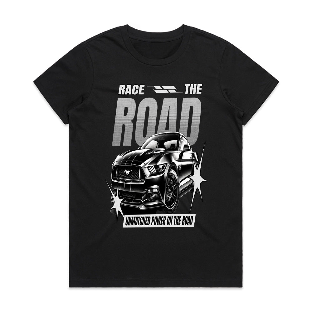 Race The Road T-Shirt – Unmatched Power Muscle Car Edition