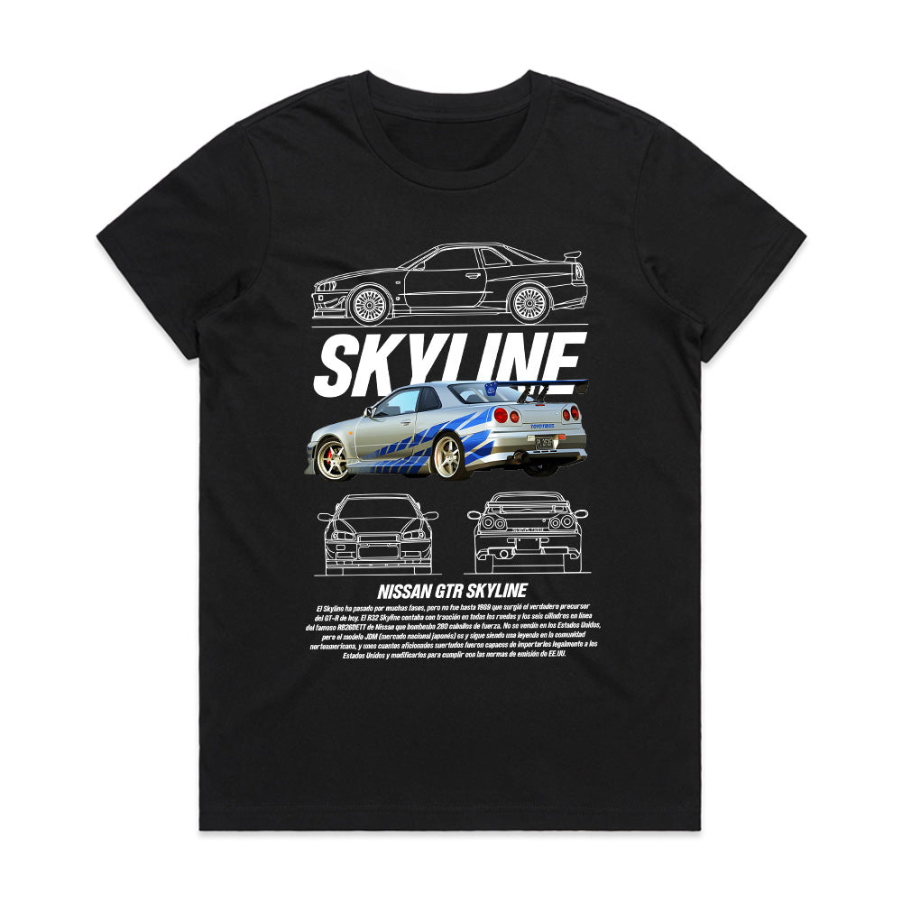 Nissan Skyline GTR R34 T-Shirt – JDM Performance Icon Edition