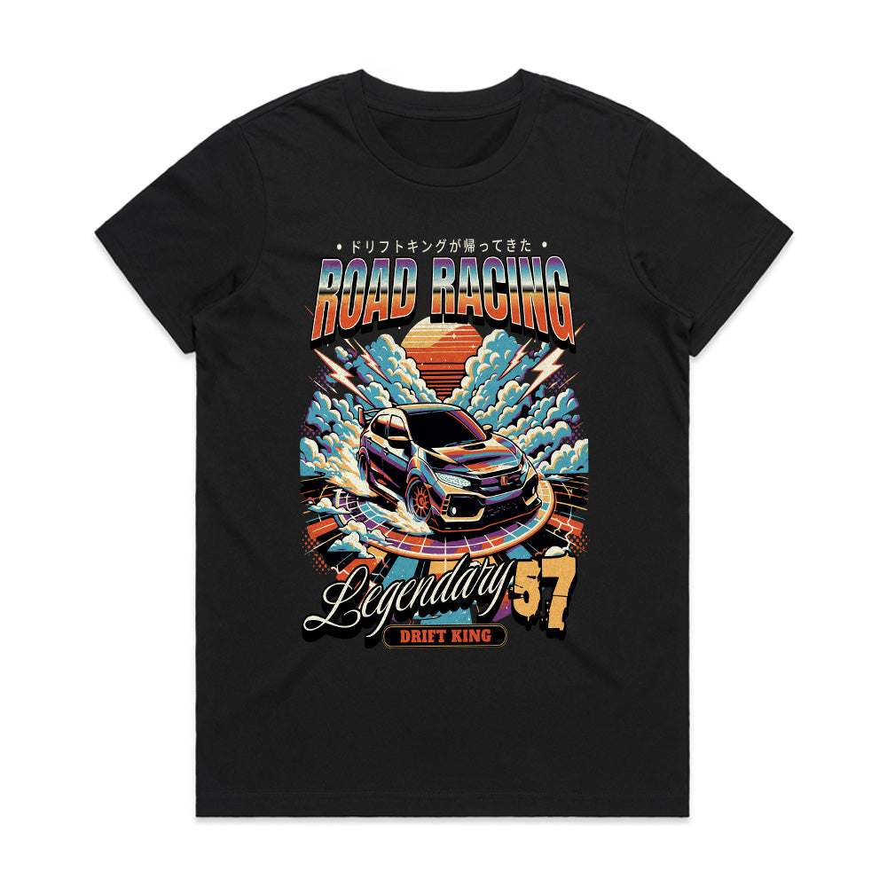 Road Racing: Legendary Drift King 57 — JDM Street Racing T-Shirt