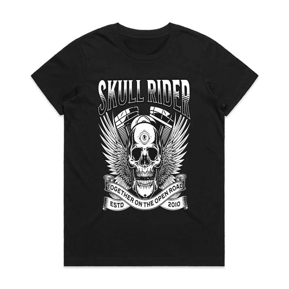 Skull Rider T-Shirt – Third Eye Biker Spirit Tee