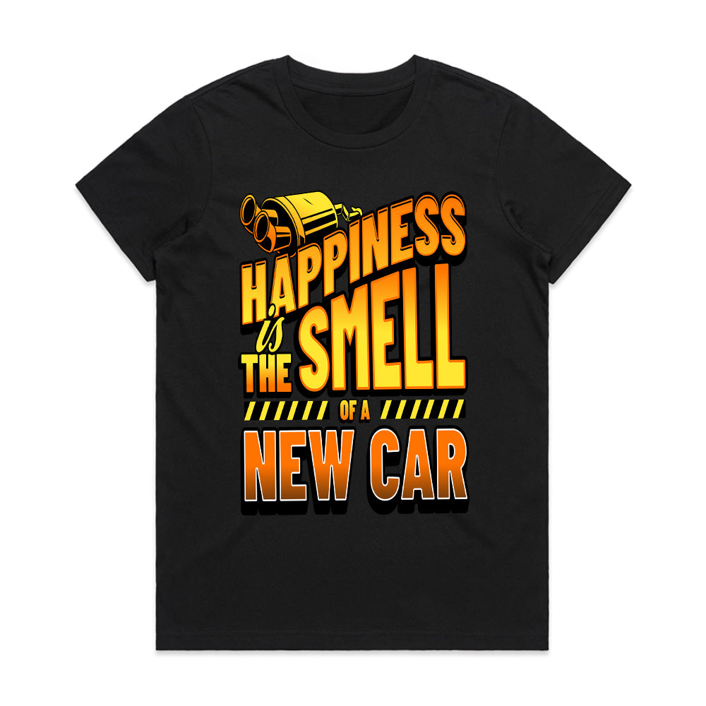 Happiness is the Smell of a New Car T-Shirt – Perfect Gift for Car Lovers