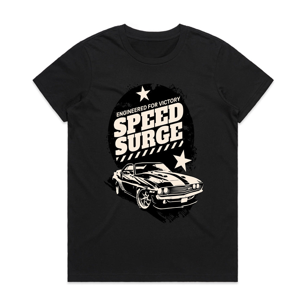 Speed Surge: Vintage Muscle Car Power T-Shirt – Engineered for Victory