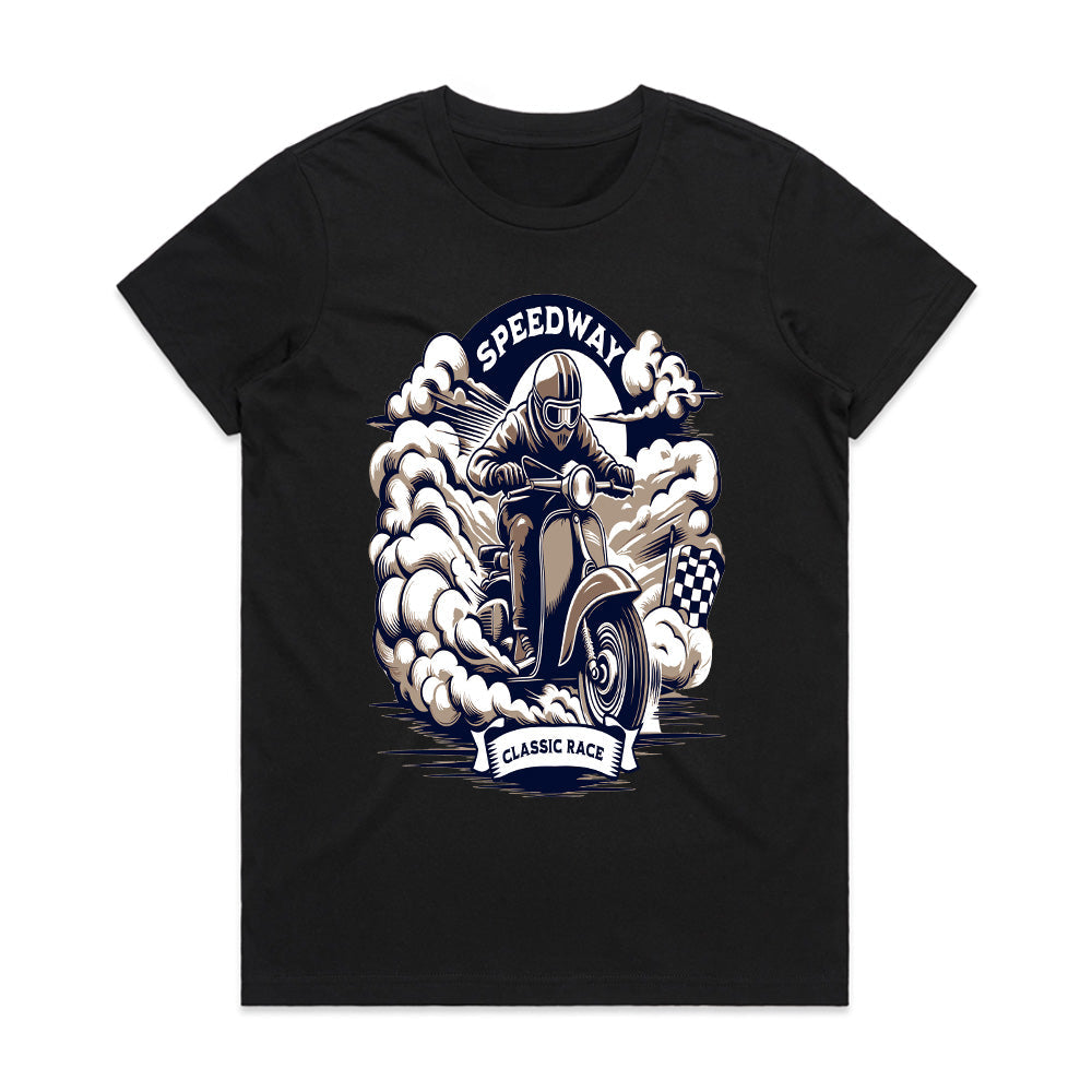 Speedway Classic Race T-Shirt – Retro Motorcycle Racing Tee