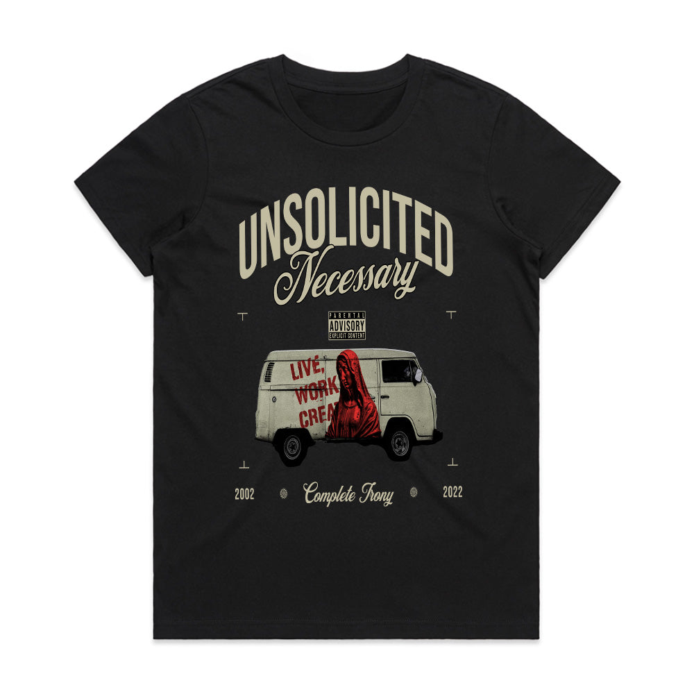Unsolicited Necessary – Live Work Create Street Art T-Shirt
