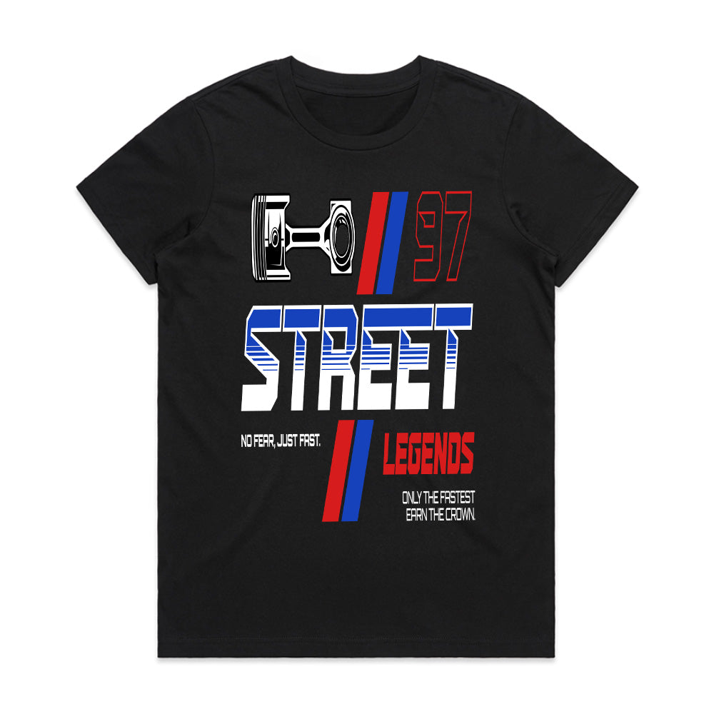 Street Legends – No Fear, Just Fast Racing T-Shirt