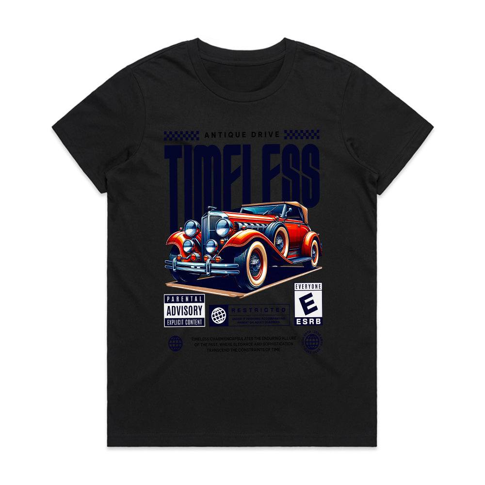 Timeless Antique Drive – Vintage Luxury Car Retro Vibe T-Shirt