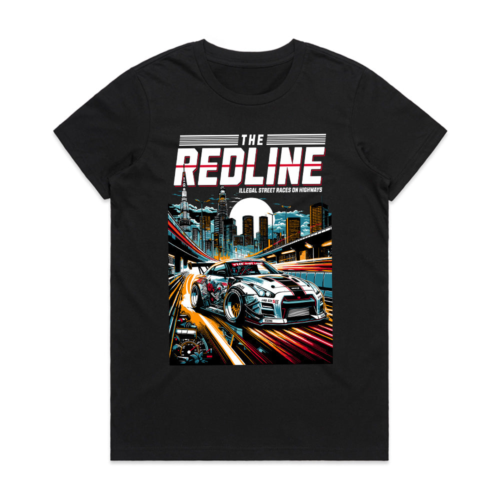 The Redline – Illegal Street Racing Highway Drift T-Shirt