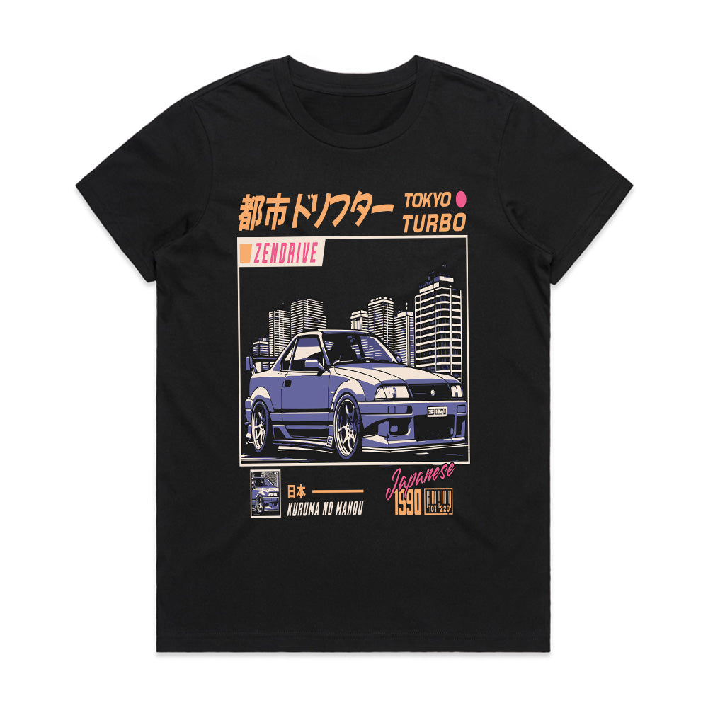 Tokyo Turbo Zendrive – Retro JDM 90s Drift Legend T-Shirt