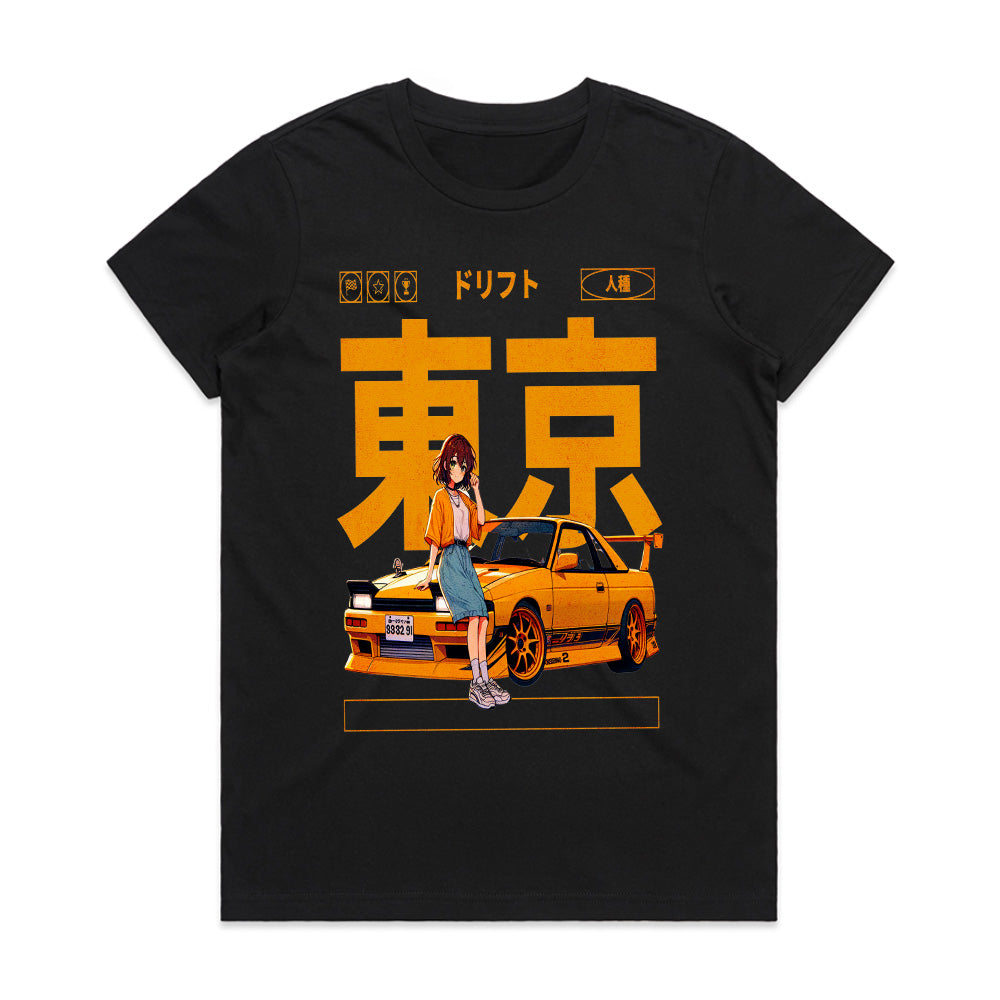 Tokyo Drift Girl — Anime Style JDM Street Racing T-Shirt