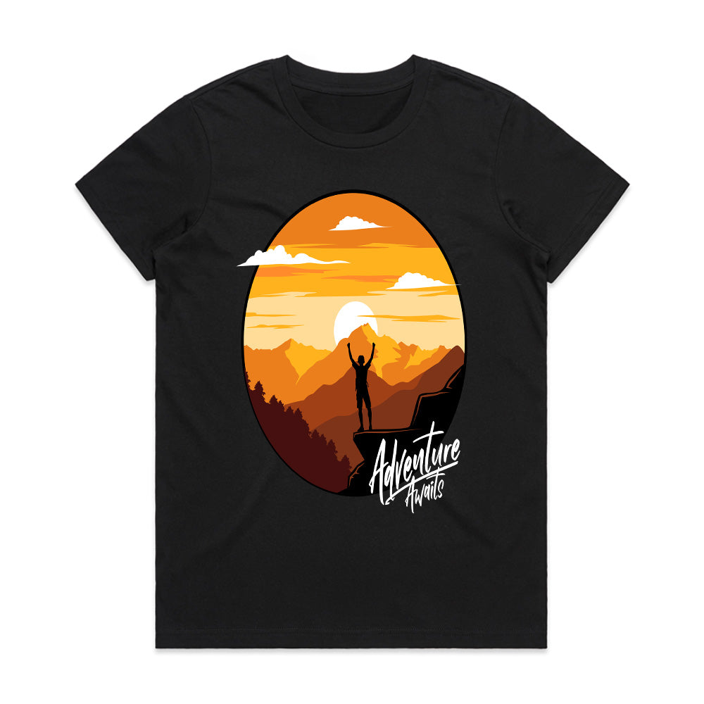 Summit Sunrise – Adventure Awaits Tee