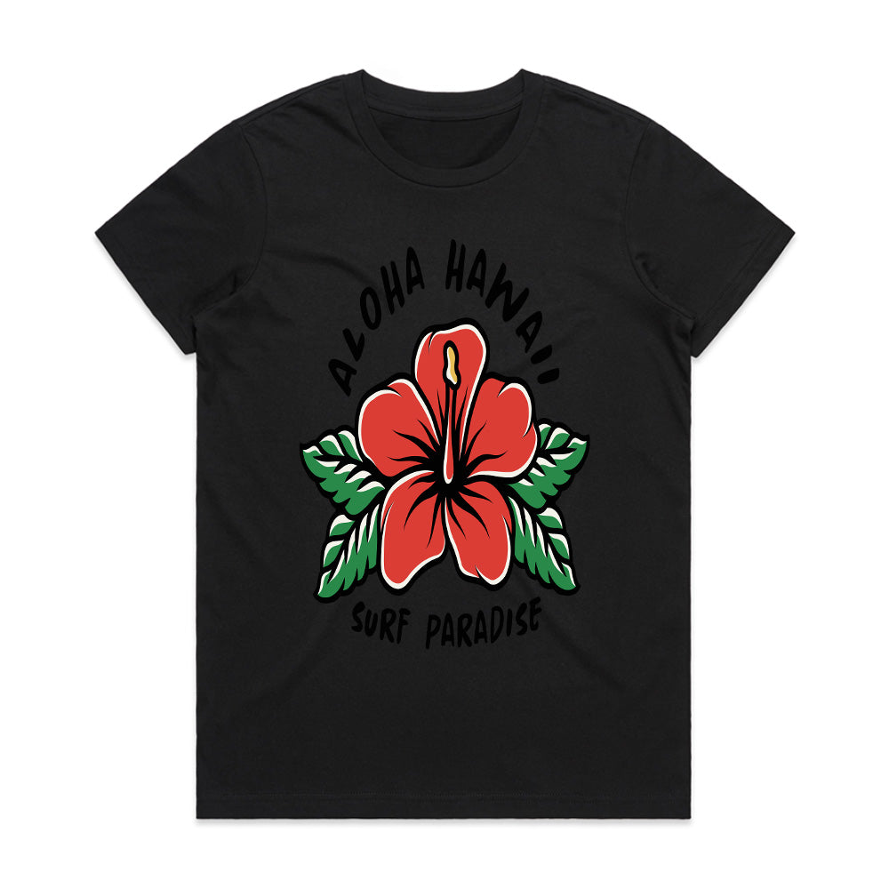 Aloha Blossom Surf Tee
