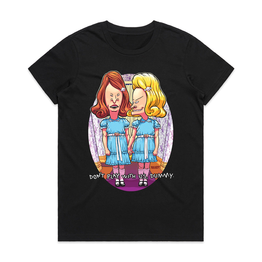 Don’t Play With Us Tee – Parody Horror Twins Edition