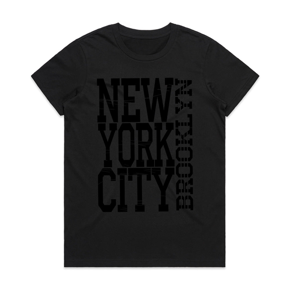 Brooklyn Shadow: NYC Monochrome Stealth Tee