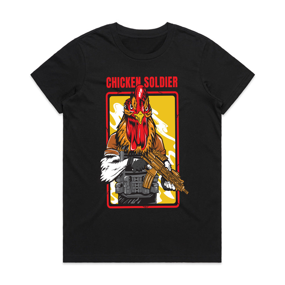 Chicken Soldier - Battle-Ready Warrior Tee