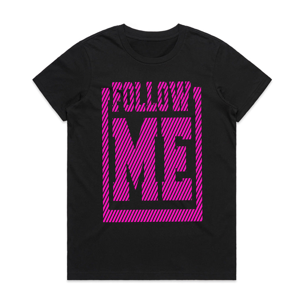Follow Me: Bold Neon Statement Tee