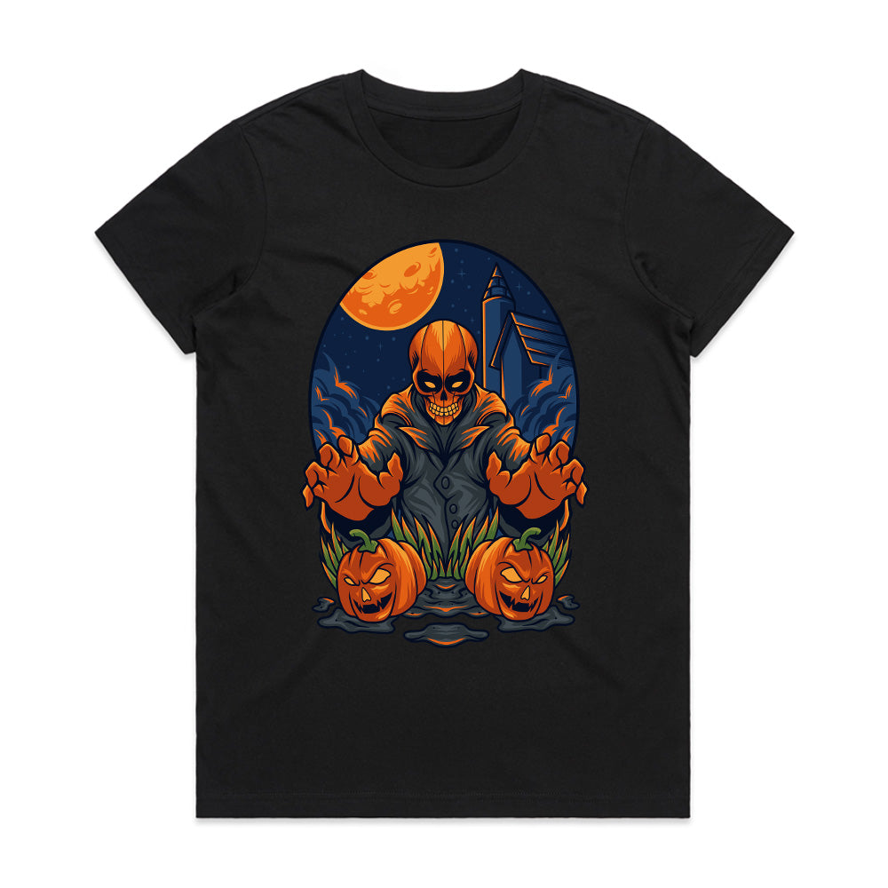 Pumpkin Reaper: Midnight Harvest Horror Tee