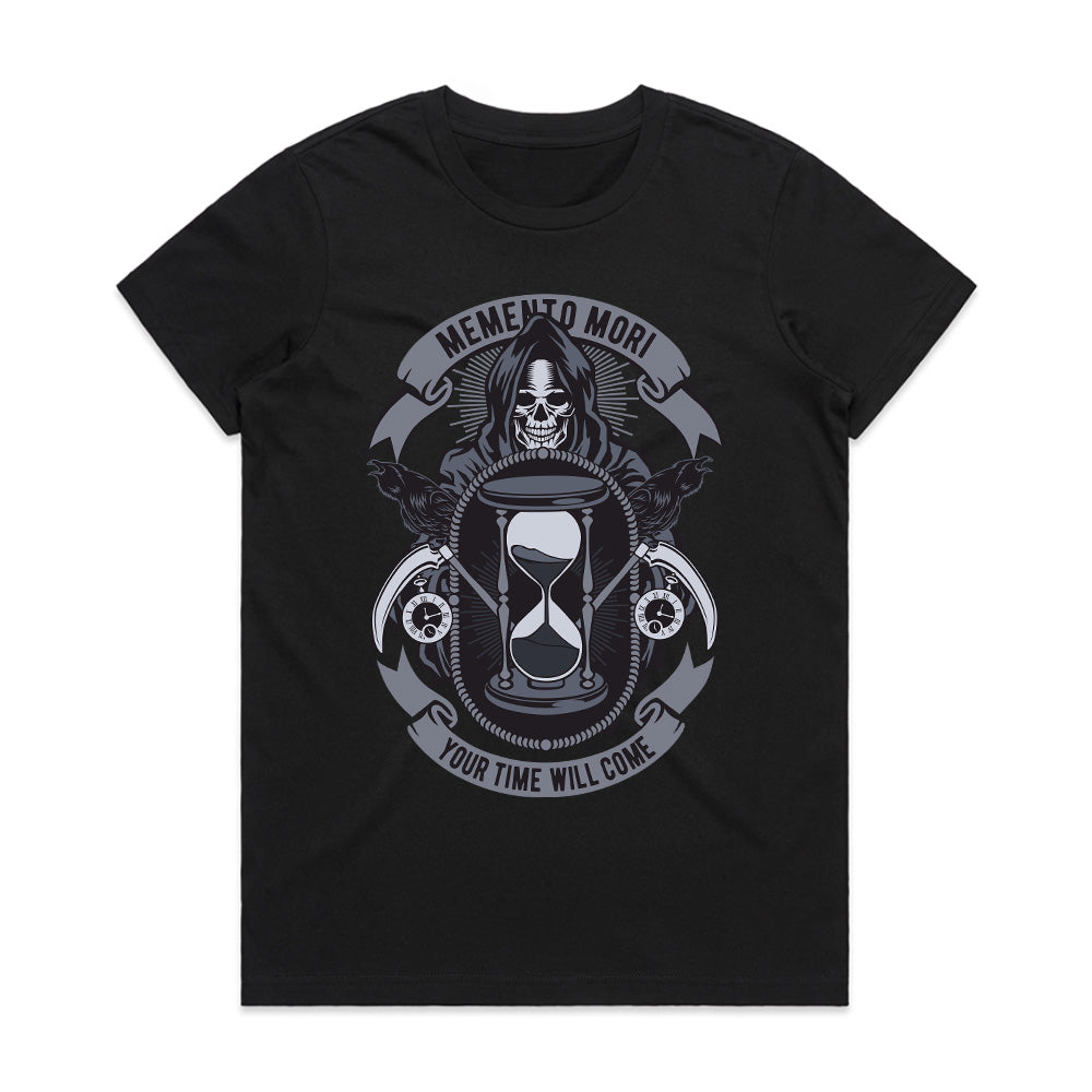 Memento Mortis: The Hourglass Reaper Tee