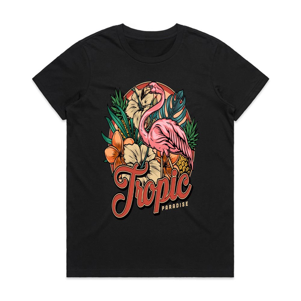 Tropic Paradise Flamingo Escape Tee