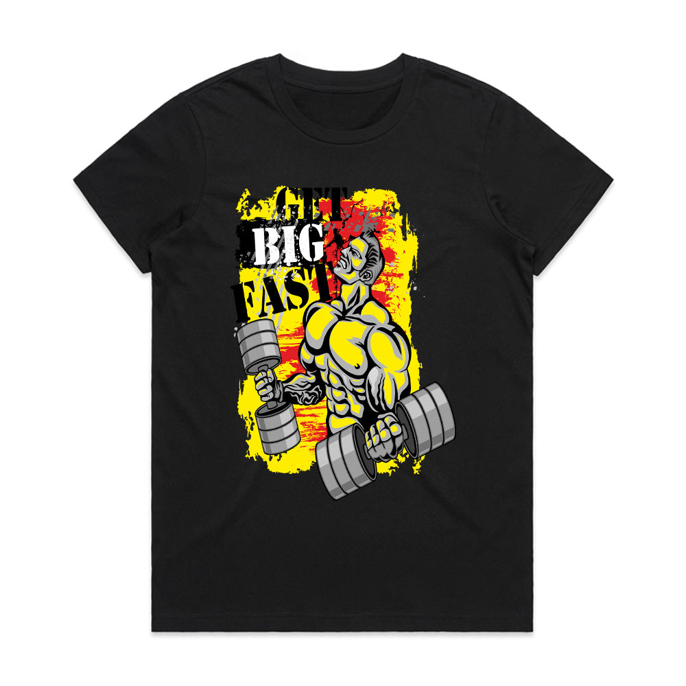 Get Big Fast: Power Pump Gym Tee