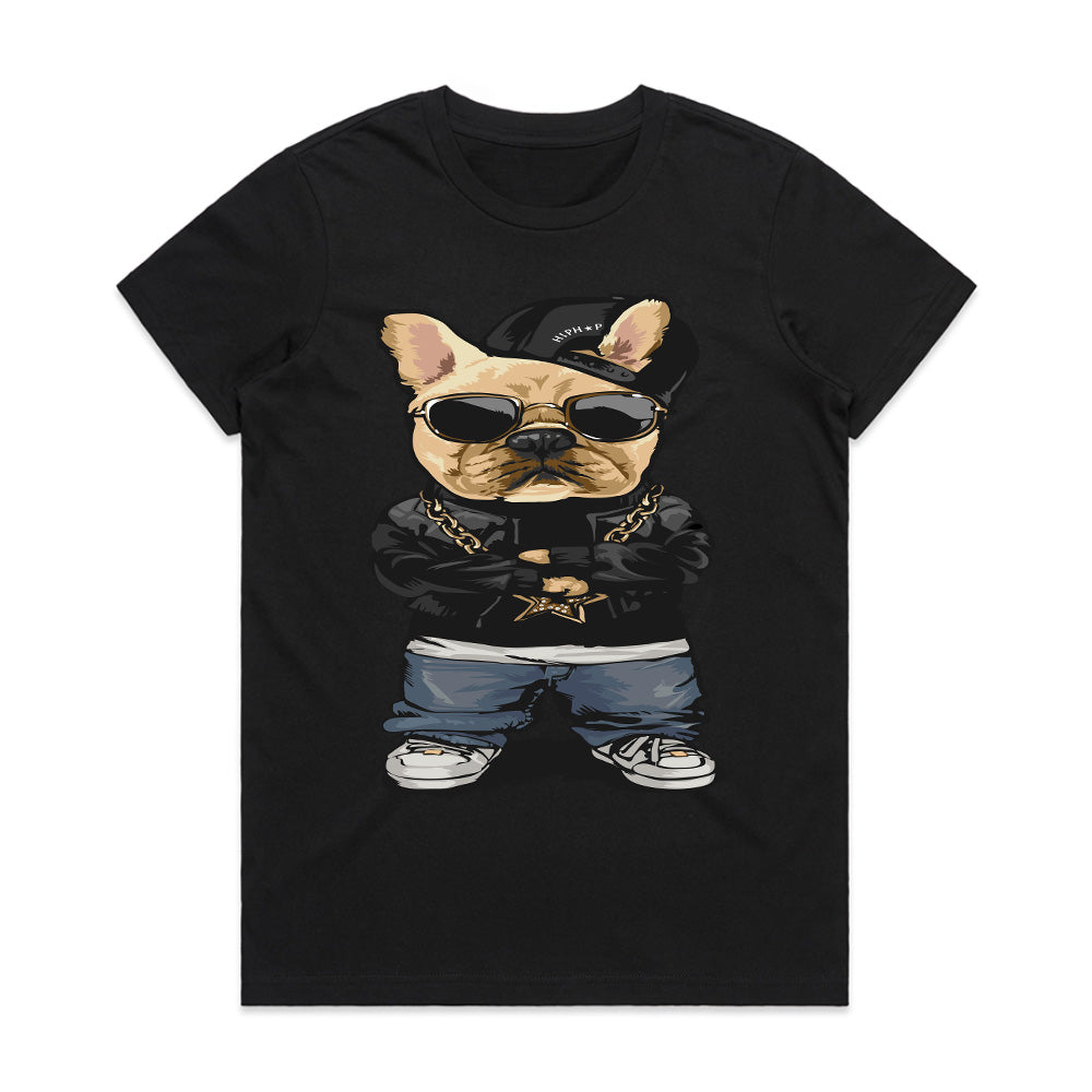 Bulldog Swagger: Hip-Hop Pup Tee