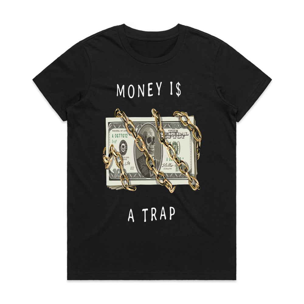 Money Trap: Chained Cash Reality Tee