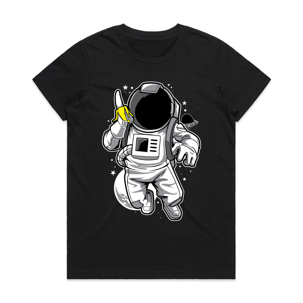 Cosmic Peel: Banana Astronaut Tee