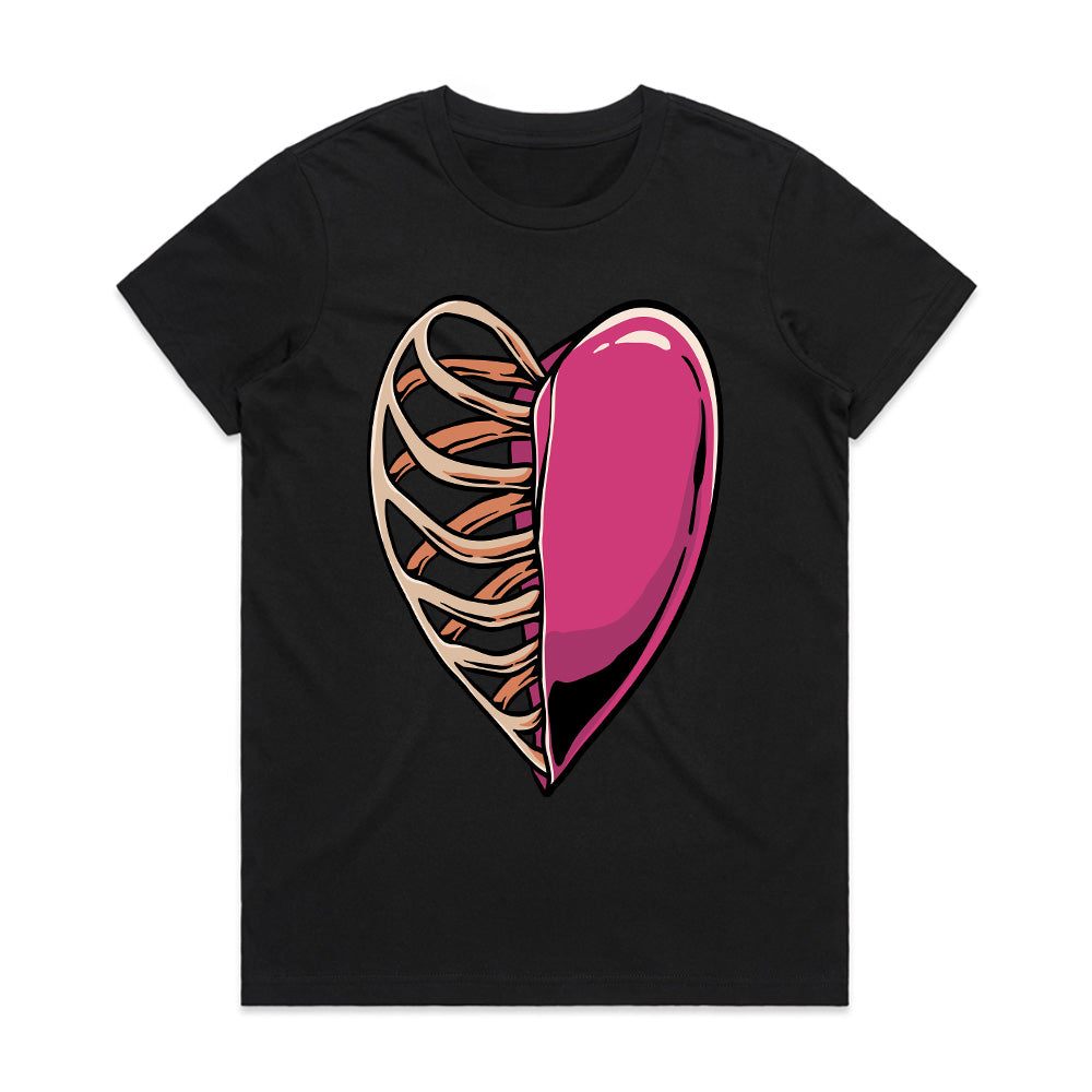 Half Exposed – Ribcage Heart Tee