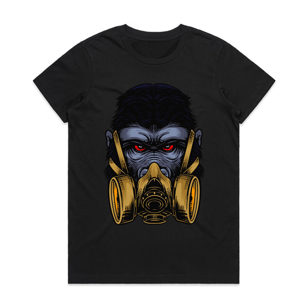 Primal Hazard – Gas Mask Gorilla Tee
