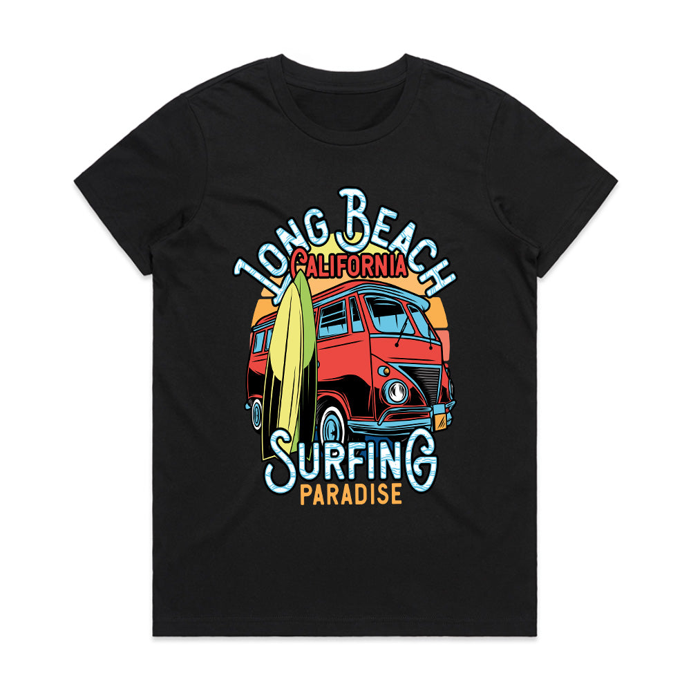 Surf Van Escape – Long Beach Paradise Tee