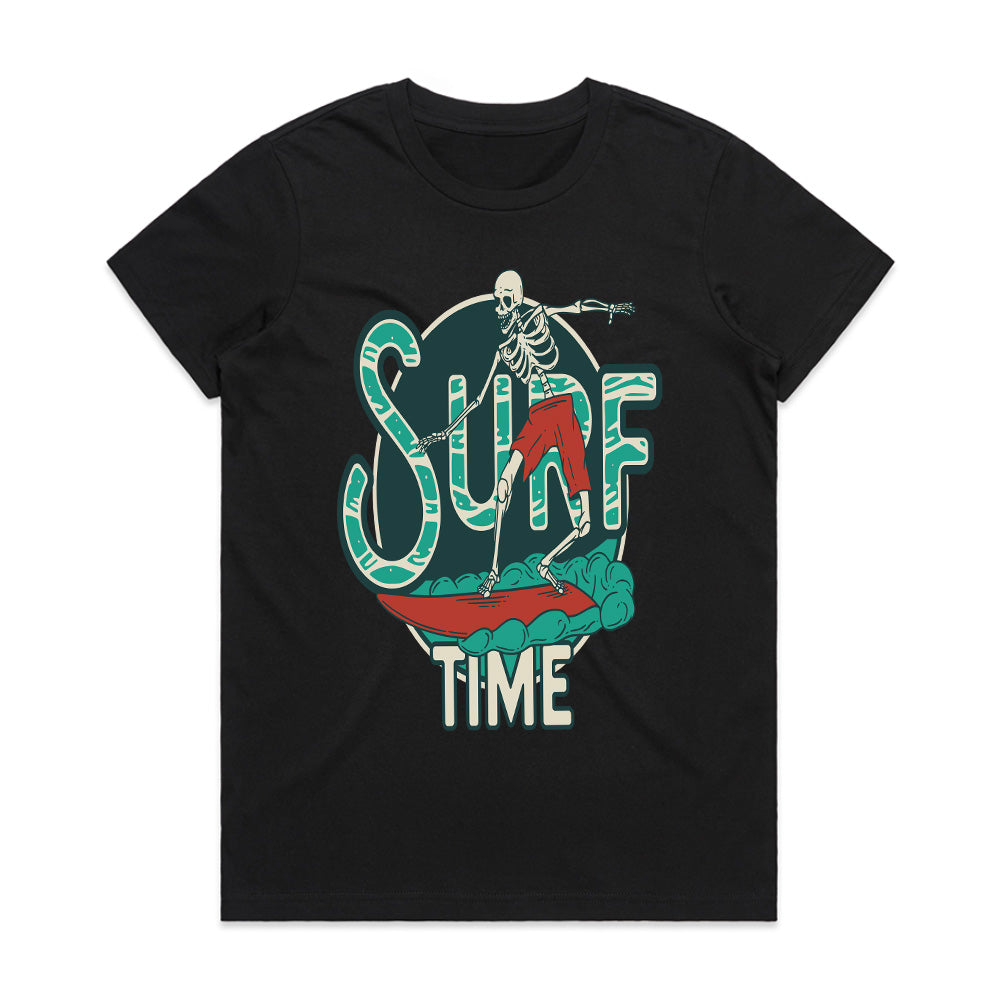 Eternal Wave – Skeleton Surf Time Tee