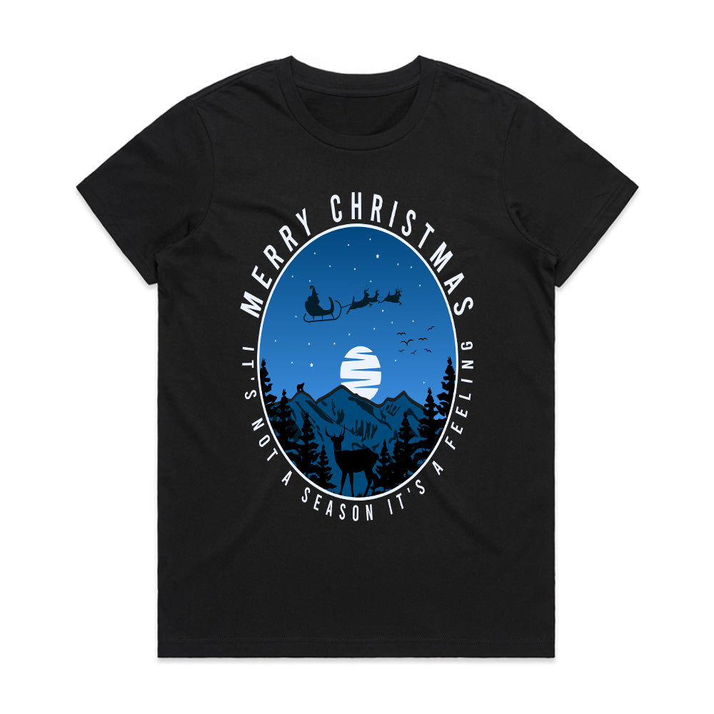 Moonlit Cheer: The Spirit of Christmas Tee