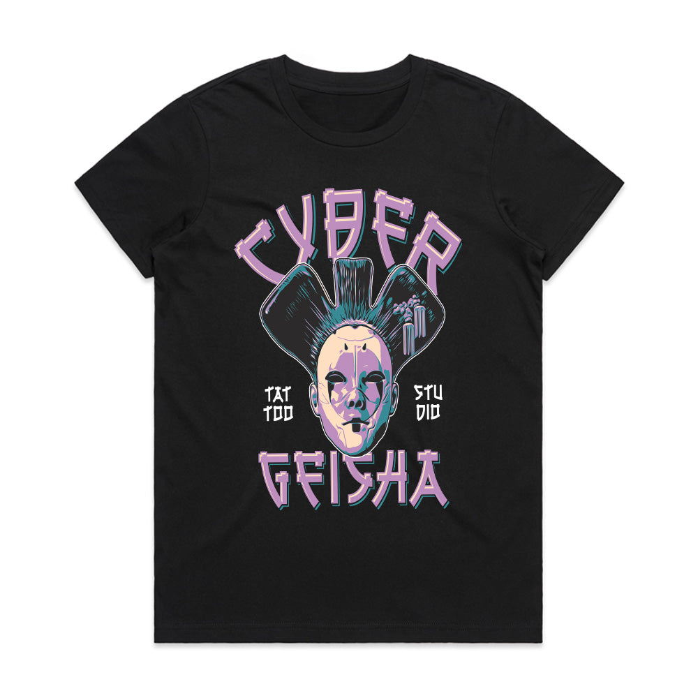 Cyber Geisha: Neon Tattoo Studio Fusion
