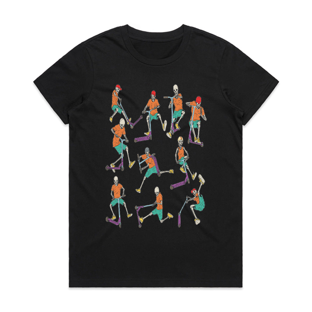 Scooter Skulls: Ride Till You Drop Tee