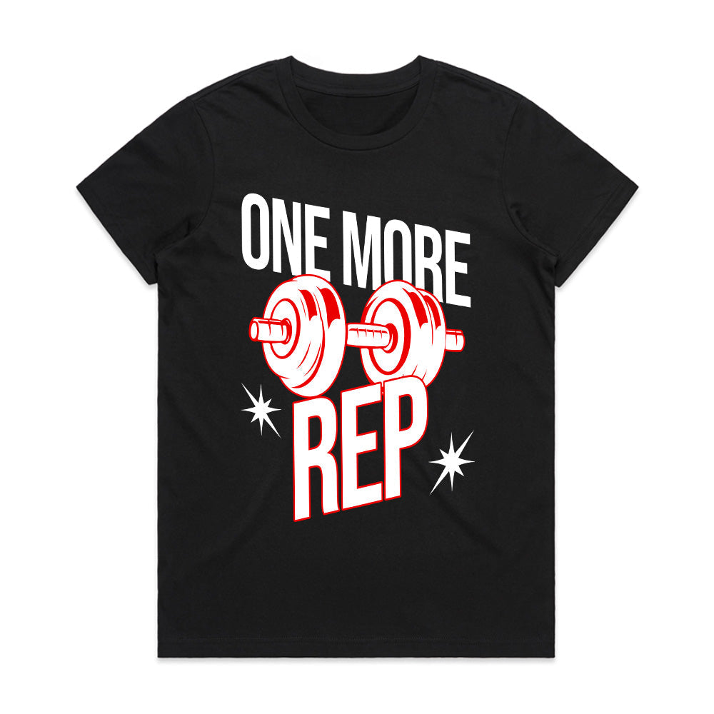 "One More Rep" Motivational Gym T-Shirt – Push Beyond Limits