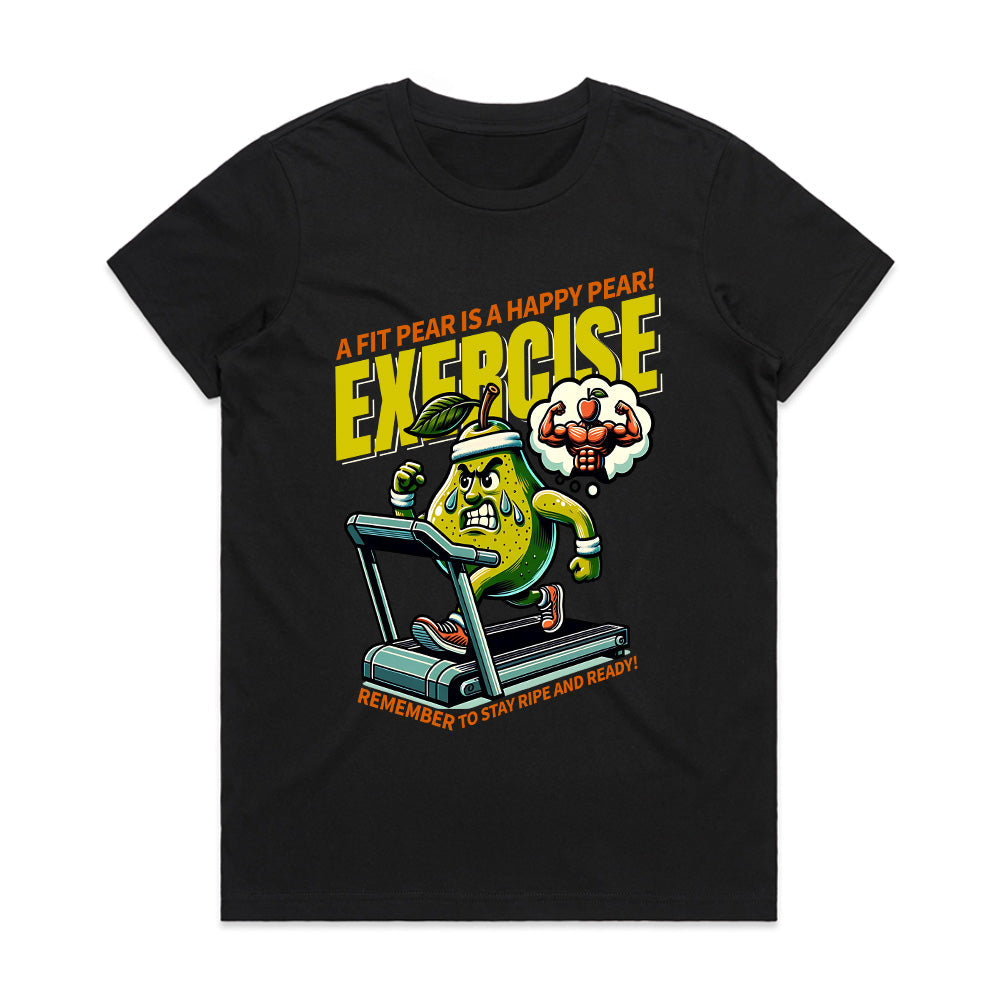 A Fit Pear is a Happy Pear – Funny Workout T-Shirt | Motivational Exercise Tee
