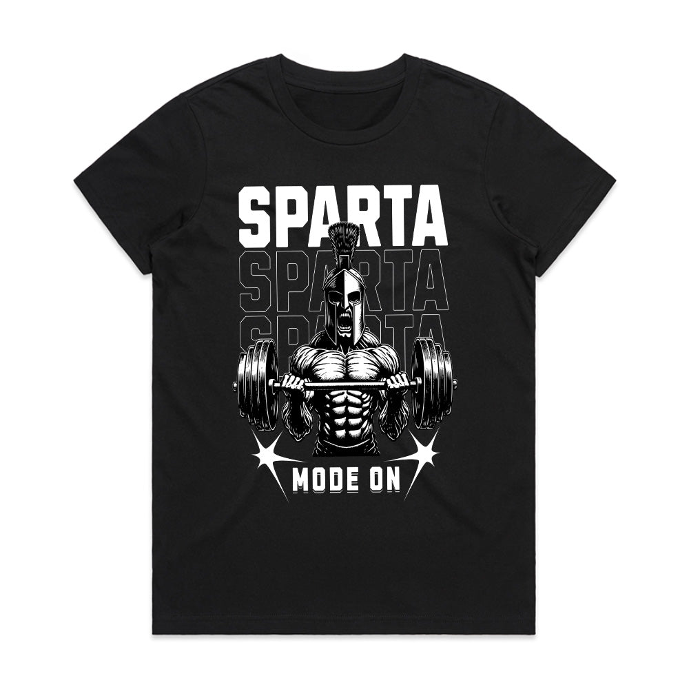 "Sparta Mode On" Warrior Gym T-Shirt – Train Like a True Spartan