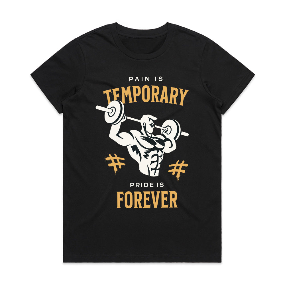 Pain is Temporary, Pride is Forever – Motivational Gym T-Shirt