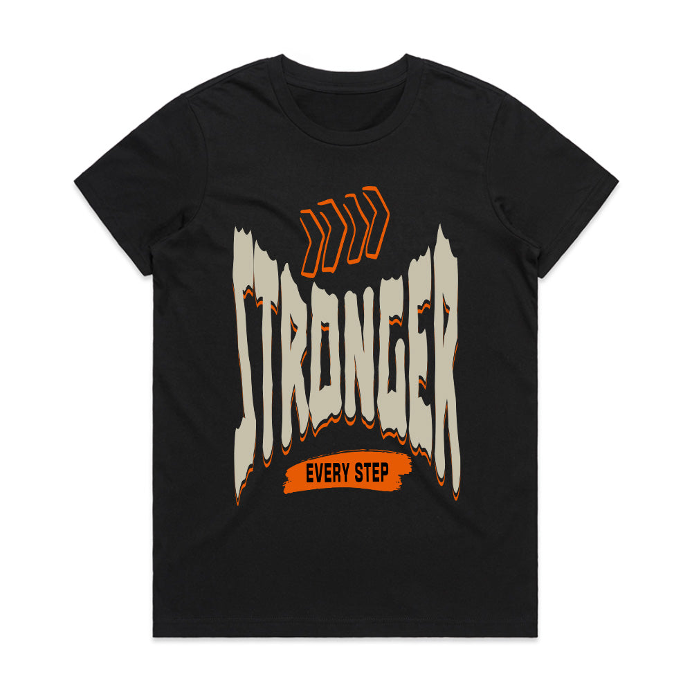 "Stronger Every Step" Motivational Gym T-Shirt – Push Forward & Level Up