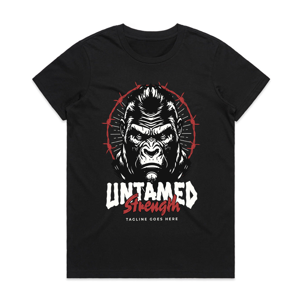 "Untamed Strength" Gorilla Gym T-Shirt – Unleash the Beast