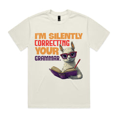 I’m silently correcting your grammar