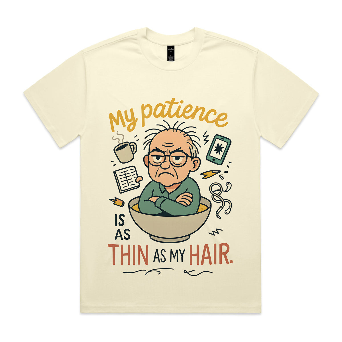 My patience is as thin as my hair