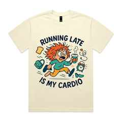 Running late is my cardio