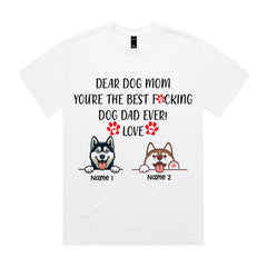 Personalized Best F**king Dog Dad Ever T-Shirt
