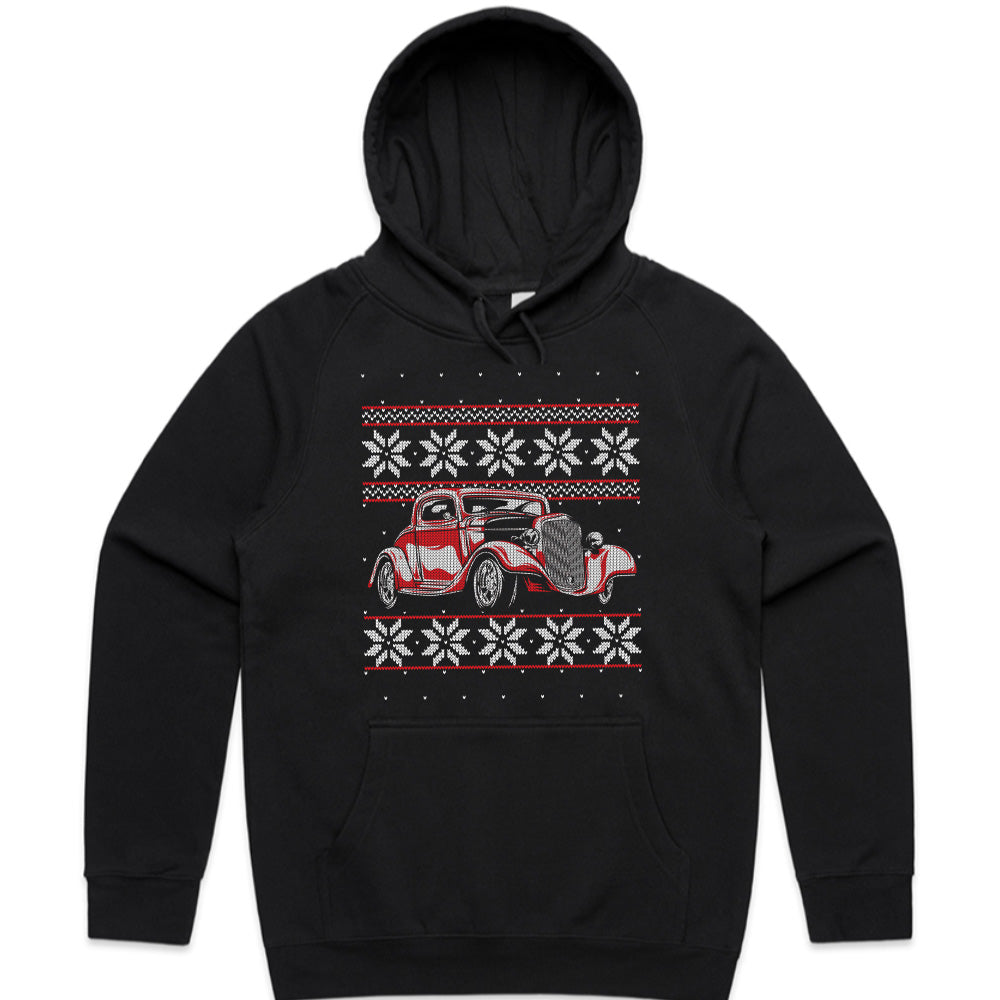Classic Hot Rod Ugly Christmas Sweater T-Shirt
