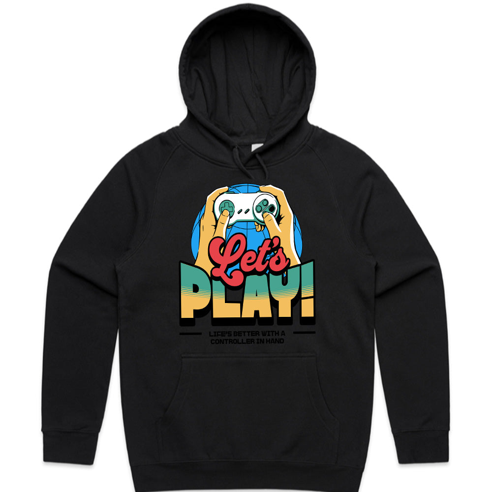 Retro "Let’s Play" Gaming T-Shirt – Vintage Gamer Aesthetic