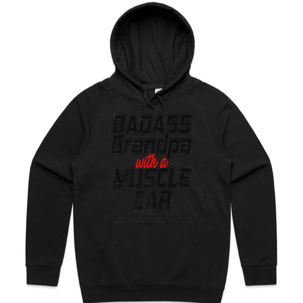Badass Grandpa with a Muscle Car – Vintage Hot Rod Enthusiast T-Shirt