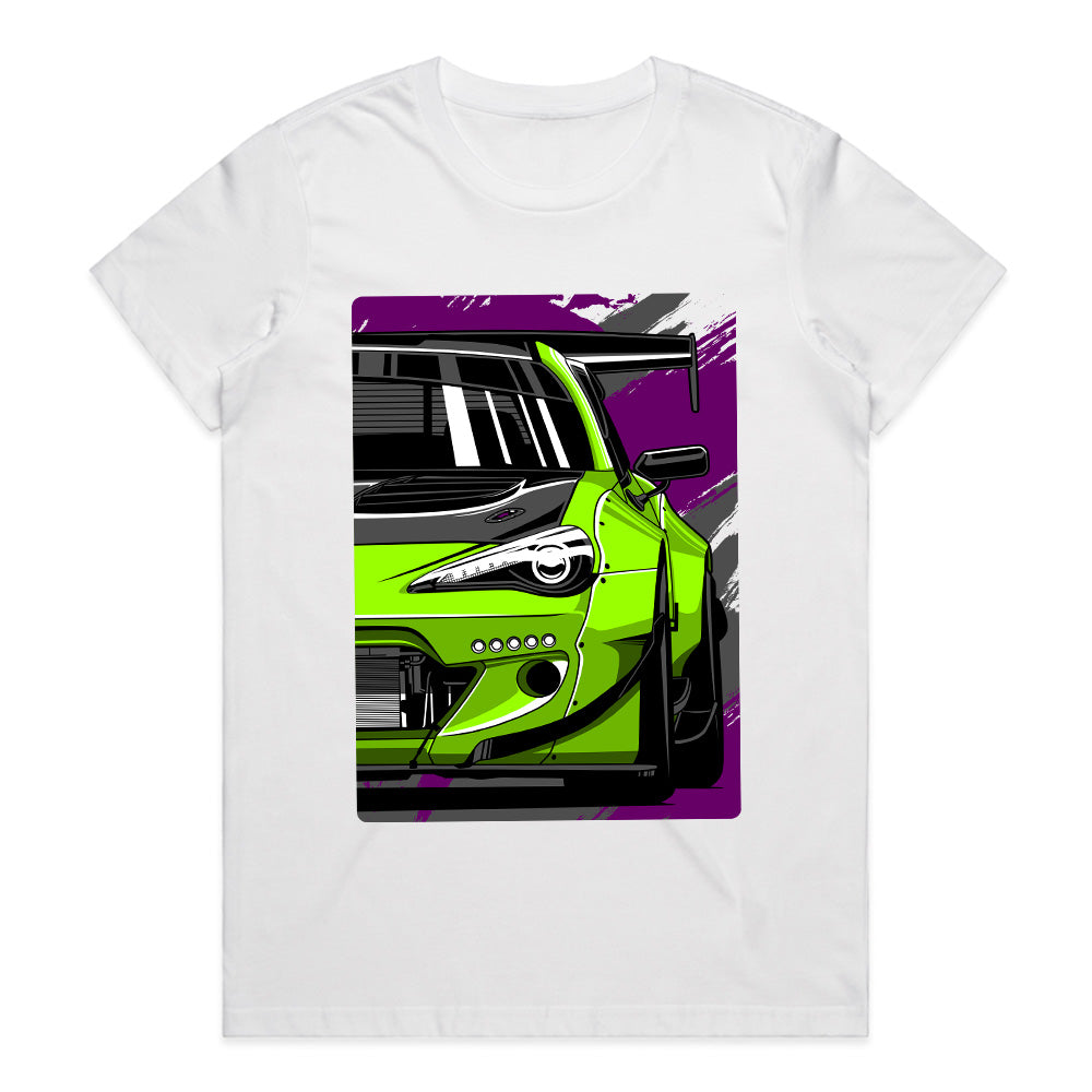 Widebody GT86 – Neon Green JDM Drift Machine T-Shirt