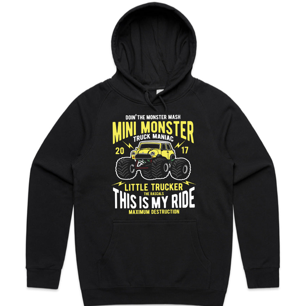 Mini Monster Truck Maniac T-Shirt – Little Trucker’s Ultimate Ride!