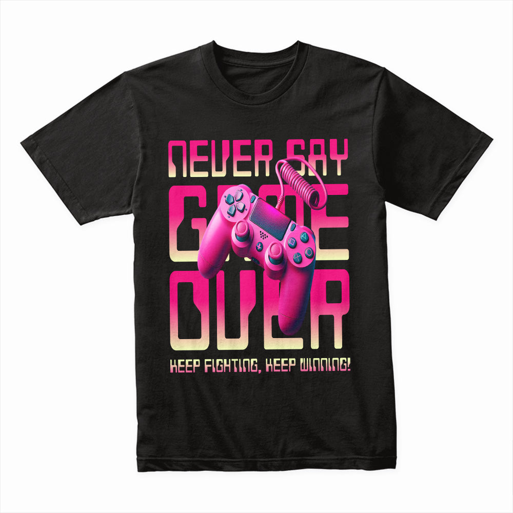 Never Say Game Over – Retro Gamer Tee