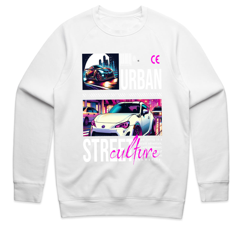 Urban Street Culture JDM Graphic Tee – Neon Night Racing Aesthetic